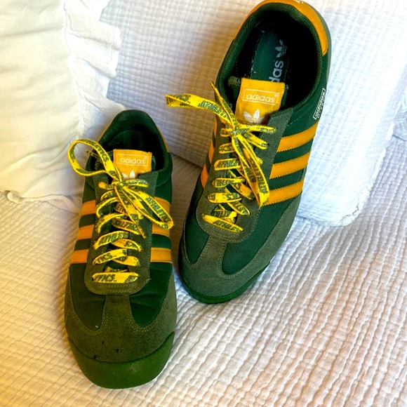adidas Other - Vintage Adidas Green & Yellow Men’s Shoes size 9 1/2